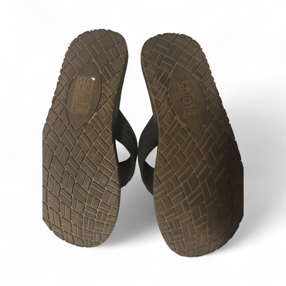 FLOJOS Men Flip Flop Memory Foam Comfort Sandal Thong US Size 8 Preowned - Picture 3 of 3